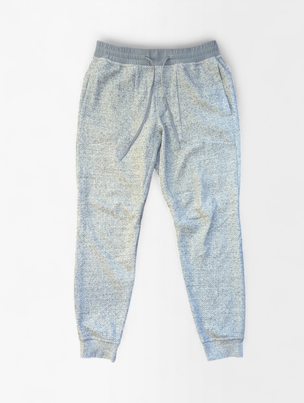Lululemon Mens Size L At Ease Textured Double Knit Jogger Pants Heather Grey 28"